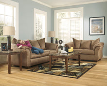 Load image into Gallery viewer, Darcy - Stone - 3 Pc. - Sofa, Loveseat, Augeron Table Set