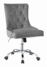 Load image into Gallery viewer, Home Office : Chairs - Grey - Tufted Back Office Chair Grey And Chrome