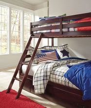 Load image into Gallery viewer, Halanton - Dark Brown - Twin over Full Bunk Bed with 1 Large Storage Drawer
