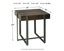 Load image into Gallery viewer, Drewing - Light Brown - Square End Table