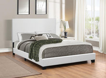 Load image into Gallery viewer, Mauve Upholstered Bed - White - Muave Queen Upholstered Bed White