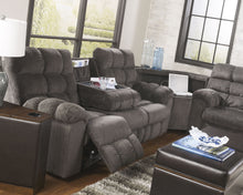 Load image into Gallery viewer, Acieona - Slate - REC Sofa w/Drop Down Table