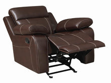 Load image into Gallery viewer, Myleene Motion Collection - Chestnut - Myleene Pillow Top Arm Glider Recliner Chestnut