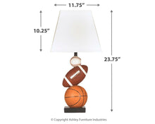 Load image into Gallery viewer, Nyx - Brown/Orange - Poly Table Lamp (1/CN)