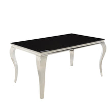 Load image into Gallery viewer, Barzini Dining Collection - Carone Rectangular Dining Table Chrome And Black