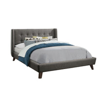 Load image into Gallery viewer, Carrington Collection - Grey - Carrington Button Tufted Eastern King Bed Grey