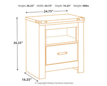 Load image into Gallery viewer, Trinell - Brown - One Drawer Night Stand