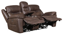 Load image into Gallery viewer, Hemer Motion Collection - Chocolate - Hemer Upholstered Power^2 Loveseat Chocolate