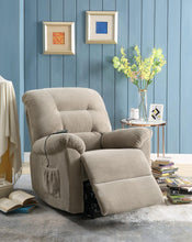 Load image into Gallery viewer, Living Room : Power Lift Recliner - Beige - Upholstered Power Lift Recliner Beige