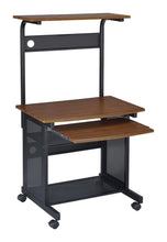 Load image into Gallery viewer, Home Office : Desks - 3-tier Computer Desk Honey And Black