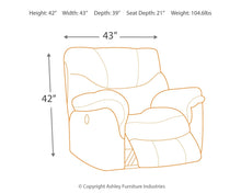 Load image into Gallery viewer, Alzena - Gunsmoke - Rocker Recliner