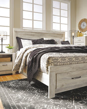 Load image into Gallery viewer, Bellaby - Whitewash - King Platform Bed with 2 Storage Drawers