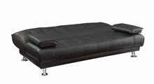 Load image into Gallery viewer, Living Room : Sofa Beds - Black - Pierre Tufted Upholstered Sofa Bed Black