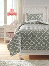 Load image into Gallery viewer, Media - Gray/White - Twin Comforter Set