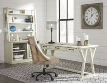 Load image into Gallery viewer, Jonileene - White/Gray - 4 Pc. - Large Leg Desk, Cabinet with Desk Hutch, Swivel Chair
