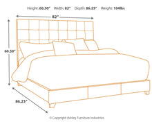 Load image into Gallery viewer, Dolante - Beige - Queen Upholstered Bed