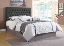 Load image into Gallery viewer, Chloe Upholstered Bed - Charcoal - Chloe Tufted Upholstered California King Bed Charcoal