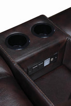 Load image into Gallery viewer, Willemse Motion Collection - Dark Brown - Willemse Motion Sofa With Drop-down Table Dark Brown