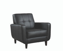 Load image into Gallery viewer, Accents : Chairs - Black - Padded Seat Accent Chair Black