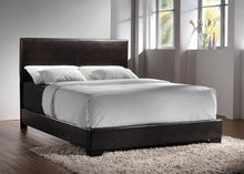 Load image into Gallery viewer, Conner Collection - Dark Brown - Conner Full Upholstered Panel Bed Dark Brown