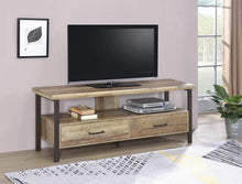 Load image into Gallery viewer, 59" 2-drawer Tv Console Weathered Pine
