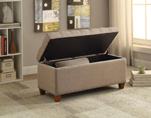 Load image into Gallery viewer, Taupe - Tufted Storage Bench Taupe