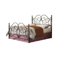 Load image into Gallery viewer, London Metal Bed - London Queen Metal Scroll Bed Dark Bronze