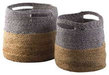 Load image into Gallery viewer, Parrish - Natural/Black - Basket Set (2/CN)
