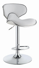 Load image into Gallery viewer, White - Upholstered Adjustable Height Bar Stools White And Chrome (Set of 2)