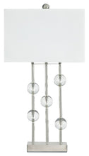 Load image into Gallery viewer, Jaala - Clear/Silver Finish - Metal Lamp (1/CN)