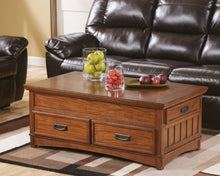 Load image into Gallery viewer, Cross Island - Medium Brown - Lift Top Cocktail Table