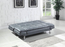 Load image into Gallery viewer, Dilleston Collection - Dilleston Tufted Back Upholstered Sofa Bed Grey