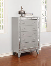 Load image into Gallery viewer, Leighton Collection - Metallic - Leighton 5-drawer Chest Metallic Mercury