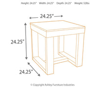Load image into Gallery viewer, Watson - Dark Brown - Square End Table
