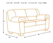 Load image into Gallery viewer, Bladen - Coffee - Loveseat