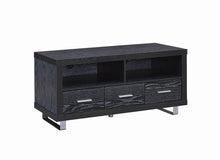 Load image into Gallery viewer, Living Room : Tv Consoles - 48" 3-drawer Tv Console Black Oak