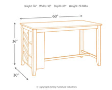 Load image into Gallery viewer, Rokane - Brown - RECT Counter Table w/Storage