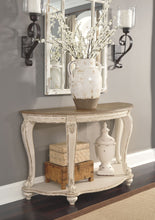 Load image into Gallery viewer, Realyn - White/Brown - Sofa Table