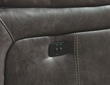 Load image into Gallery viewer, Dunwell - Steel - PWR REC Sofa with ADJ Headrest