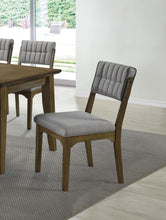 Load image into Gallery viewer, Rayleene Collection - Grey - Rayleene Tufted Bach Side Chairs Grey And Medium Brown (Set of 2)