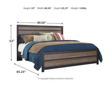Load image into Gallery viewer, Harlinton - Warm Gray/Charcoal - King Panel Bed