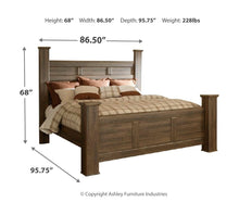 Load image into Gallery viewer, Juararo - Dark Brown - King Poster Bed