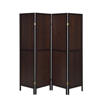 Load image into Gallery viewer, 4-panel Folding Screen Tobacco And Cappuccino