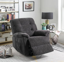 Load image into Gallery viewer, Living Room : Power Lift Recliner - Grey - Upholstered Power Lift Recliner Grey