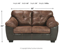 Load image into Gallery viewer, Gregale - Coffee - Loveseat