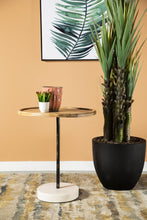 Load image into Gallery viewer, Round Wooden Top Accent Table Natural And White