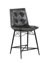 Load image into Gallery viewer, Grey - Upholstered Tufted Counter Height Stools Grey (Set of 2)