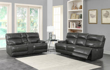 Load image into Gallery viewer, Stanford Motion Collection - Charcoal - Stanford 2-piece Power Living Room Set Charcoal