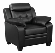 Load image into Gallery viewer, Black - Finley Tufted Upholstered Chair Black