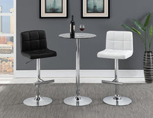 Load image into Gallery viewer, Bar Units: Contemporary - Black - Adjustable Height Bar Stools Chrome And Black (Set of 2)